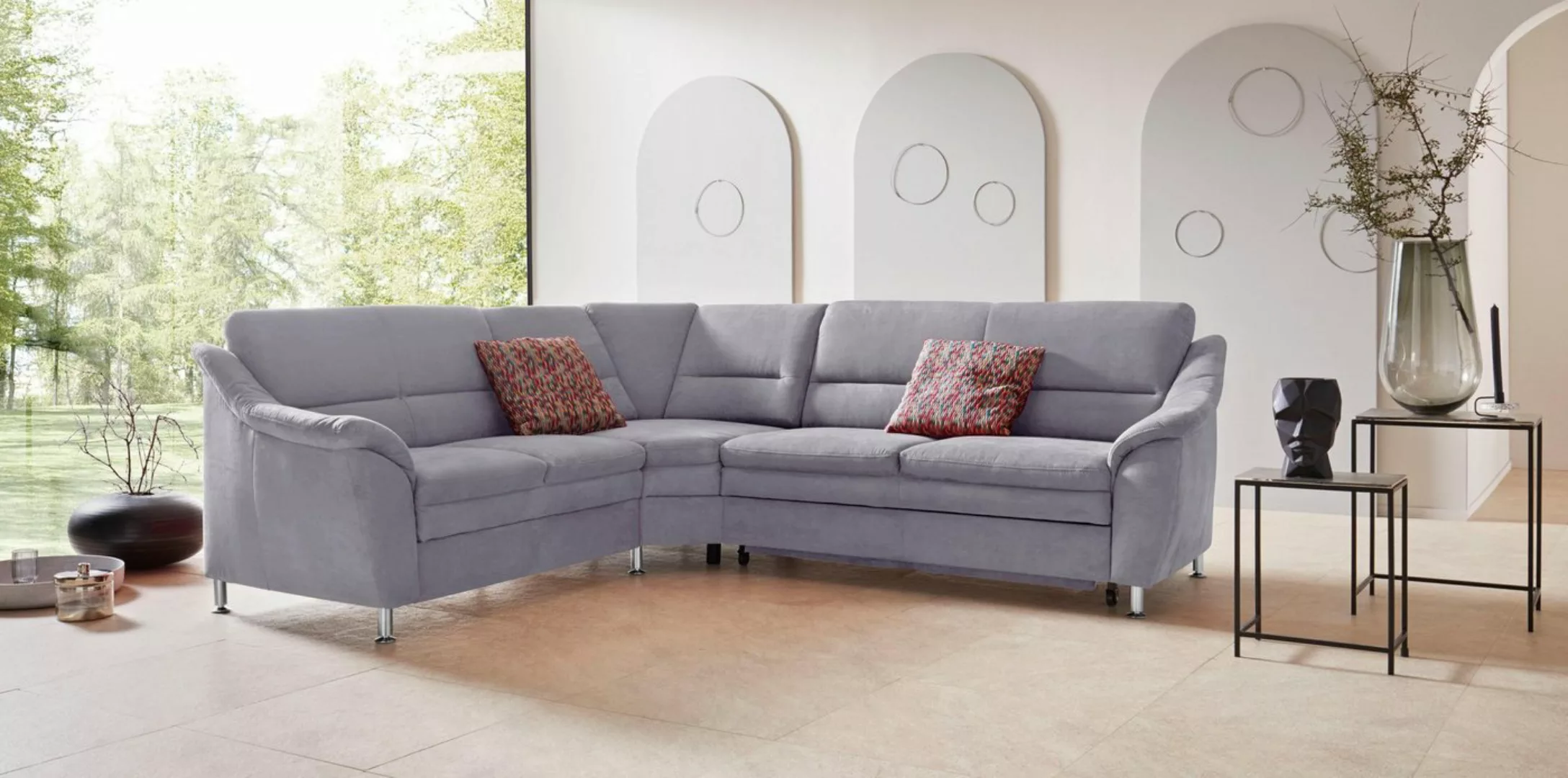 Places of Style Ecksofa "Cardoso L-Form", mit Trapezecke für mehr Sitzkomfo günstig online kaufen