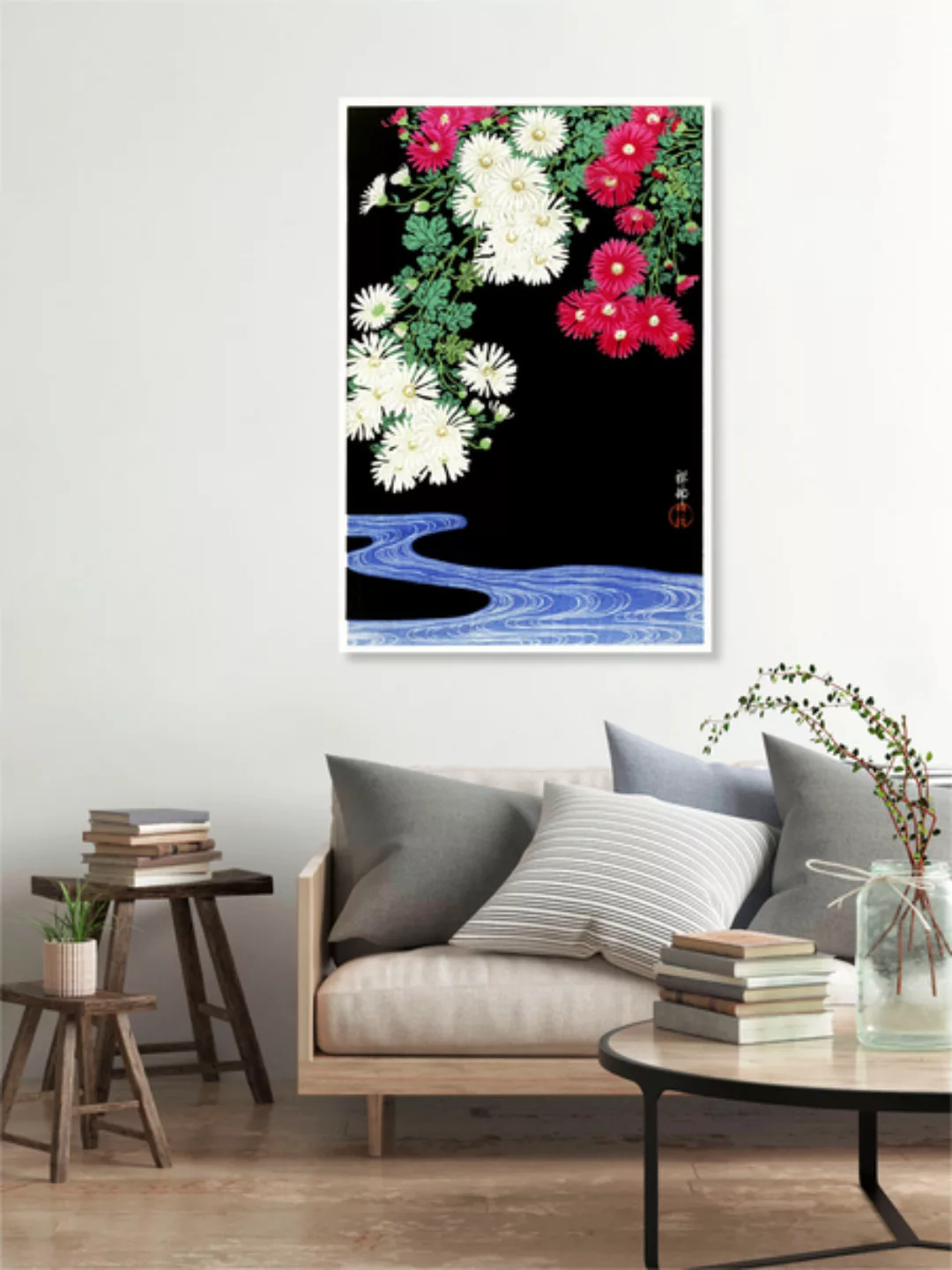 Poster / Leinwandbild - Chrysanthemen Von Ohara Koson günstig online kaufen
