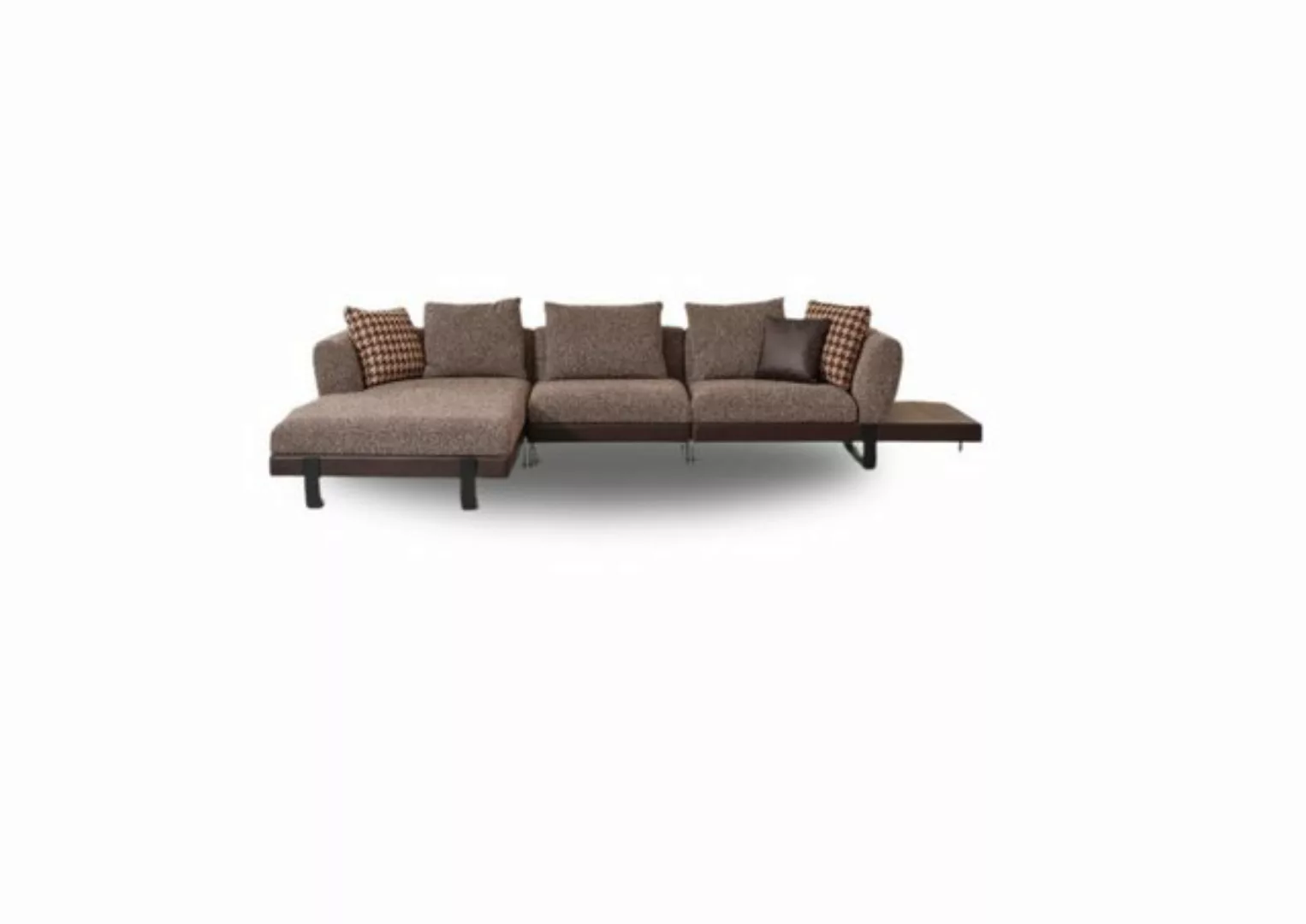 JVmoebel Ecksofa Braunes Textil Designer Ecksofa L-Form Wohnzimmer Couch Ed günstig online kaufen