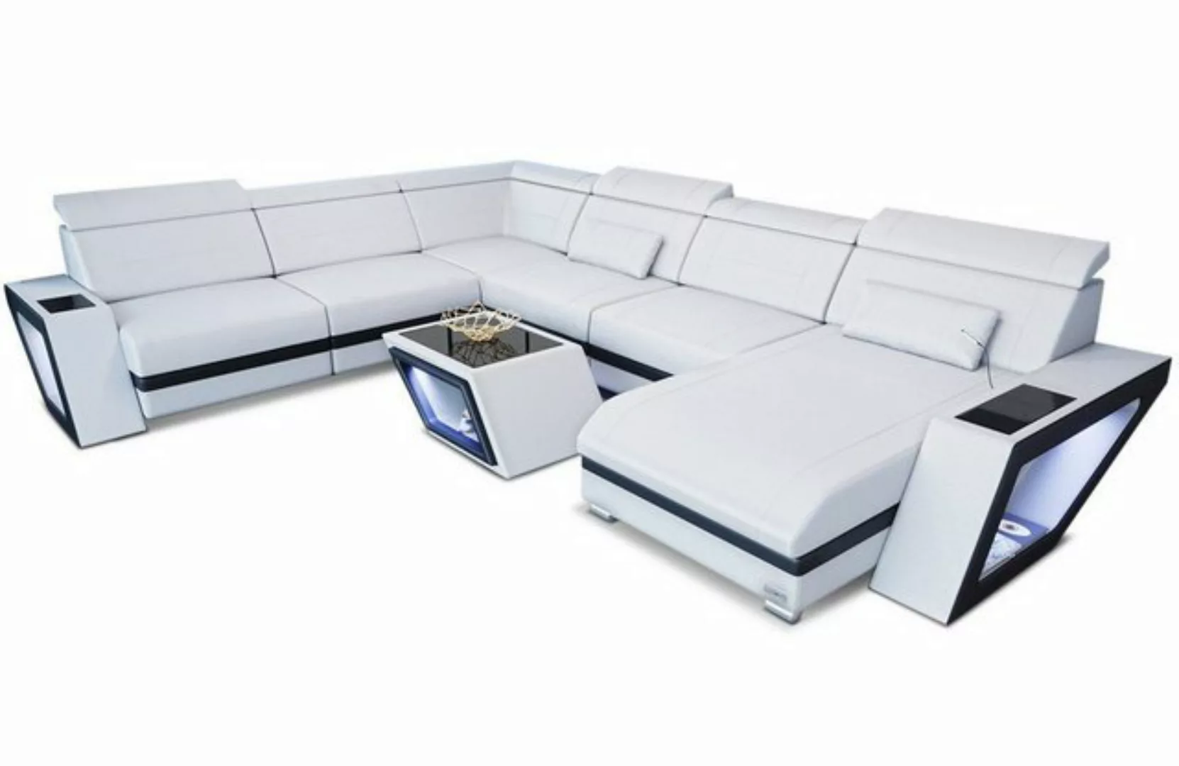 Sofa Dreams Wohnlandschaft XXL Ledersofa Catania Mini, Designersofa, Sofa m günstig online kaufen