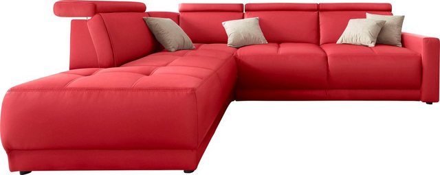 DOMO collection Ecksofa "Ava L-Form", mit Ottomane, Federkern wahlweise mit günstig online kaufen