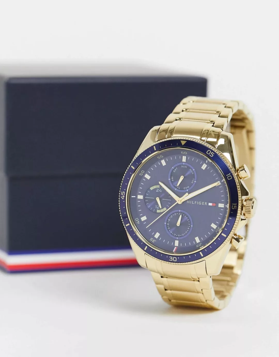 Tommy Hilfiger – 1791834 – Armbanduhr für Herren mit blauem Zifferblatt in günstig online kaufen