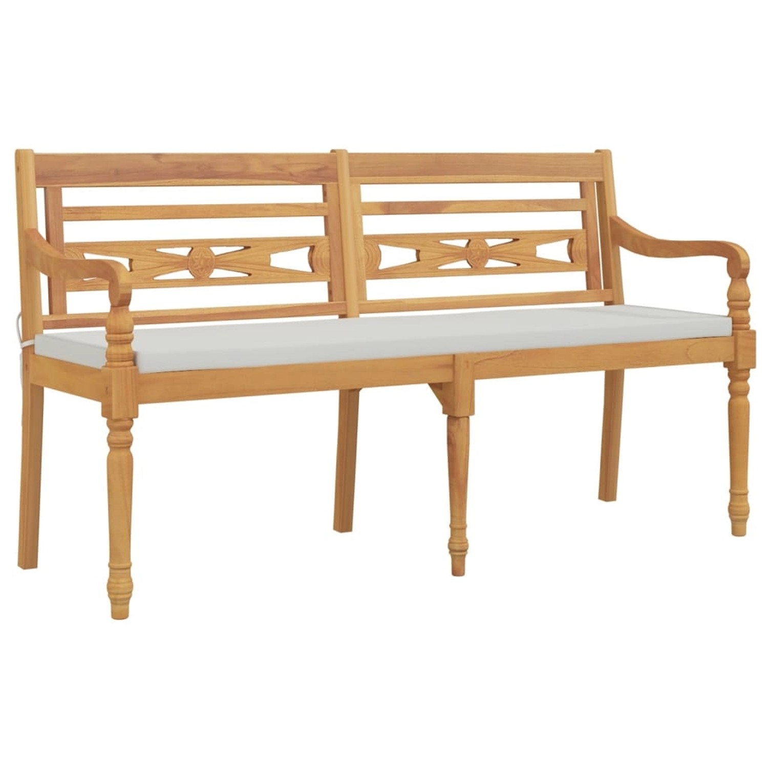 Vidaxl Batavia-bank Mit Kissen 150 Cm Massivholz Teak günstig online kaufen