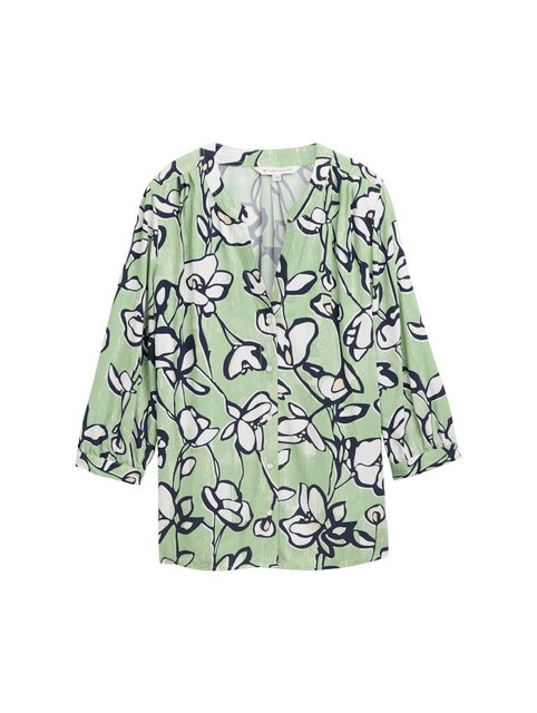 TOM TAILOR Blusentop blouse printed with pleats günstig online kaufen