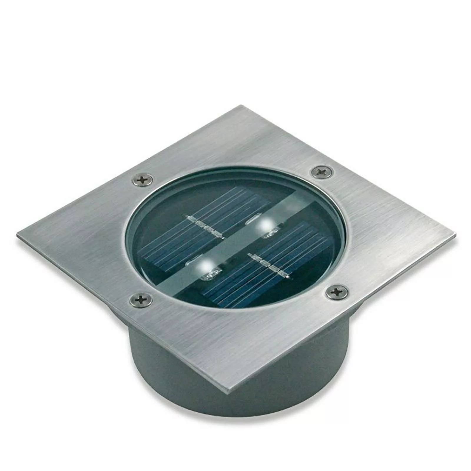 Ranex Solar Bodenstrahler Quadratisch 0,12 W Silber 5000.198 günstig online kaufen