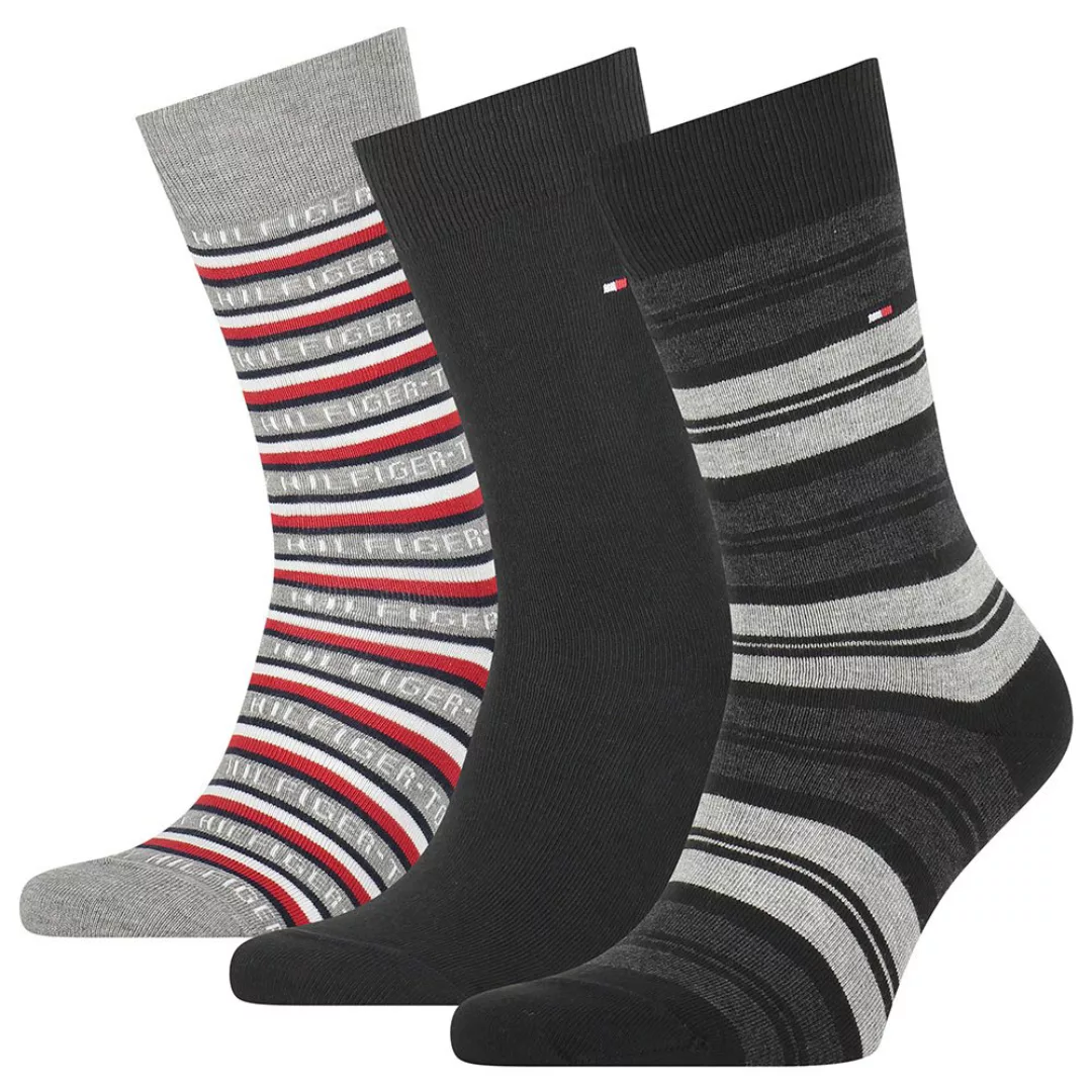 Tommy Hilfiger Geschenkbox Socken 3 Paare EU 43-46 Black günstig online kaufen