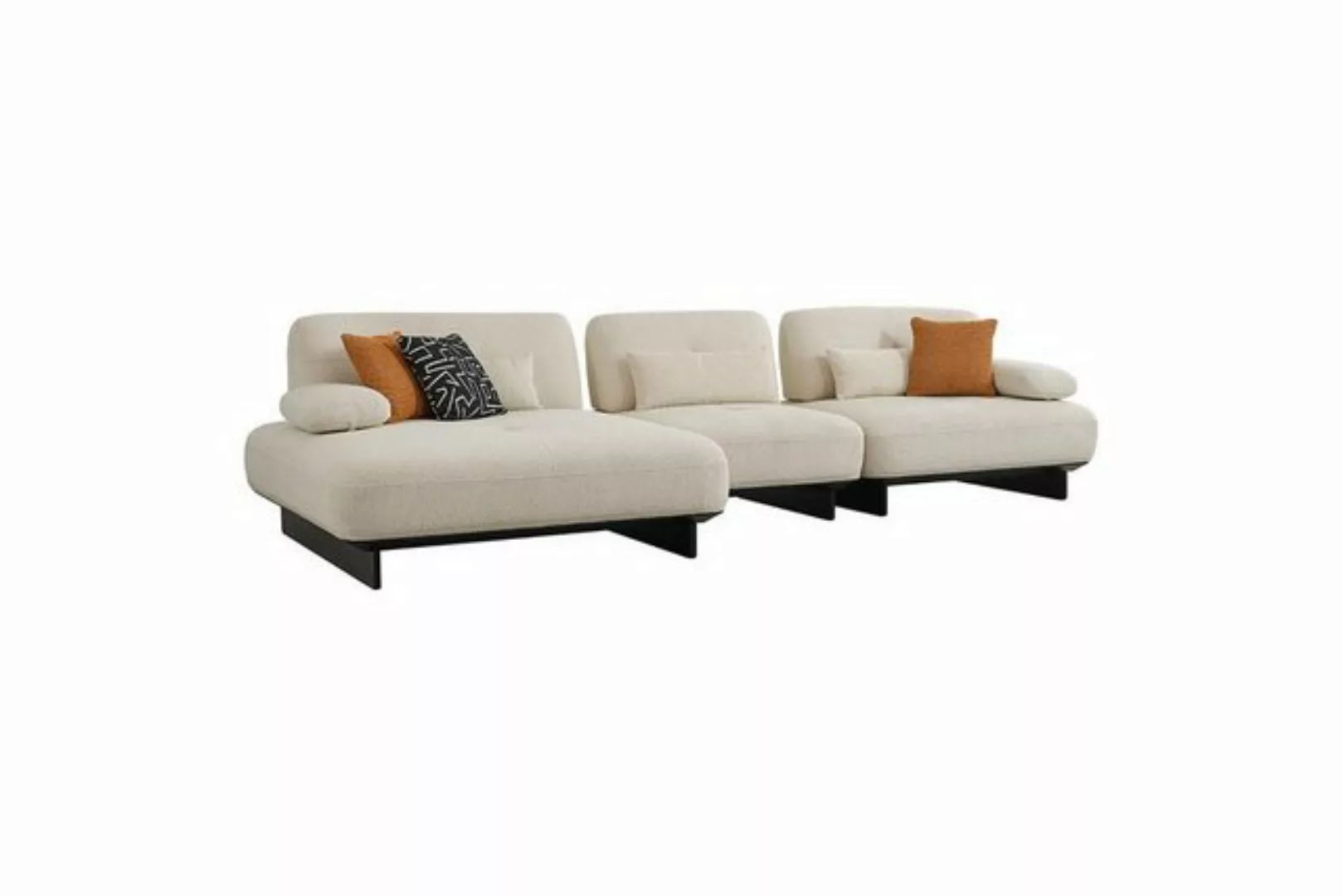 JVmoebel Ecksofa Wohnzimmer Textil Sofa Luxuriöse L-Form Couch Ecksofa Desi günstig online kaufen