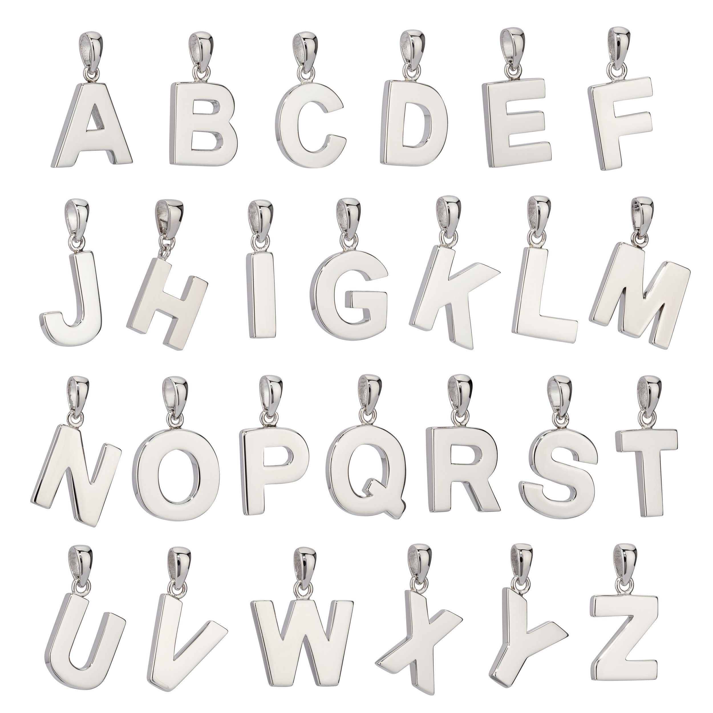 NKlaus Kettenanhänger 13x10mm Kettenanhänger Buchstabe F günstig online kaufen