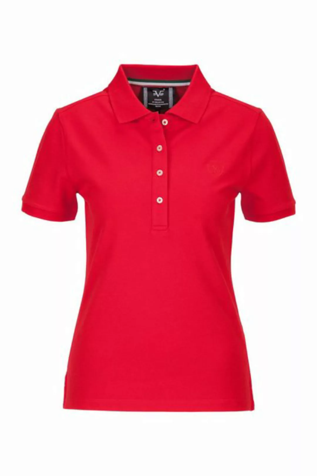 19V69 ITALIA Poloshirt BIBI Damen-Poloshirt mit dezentem Logo-Detail günstig online kaufen