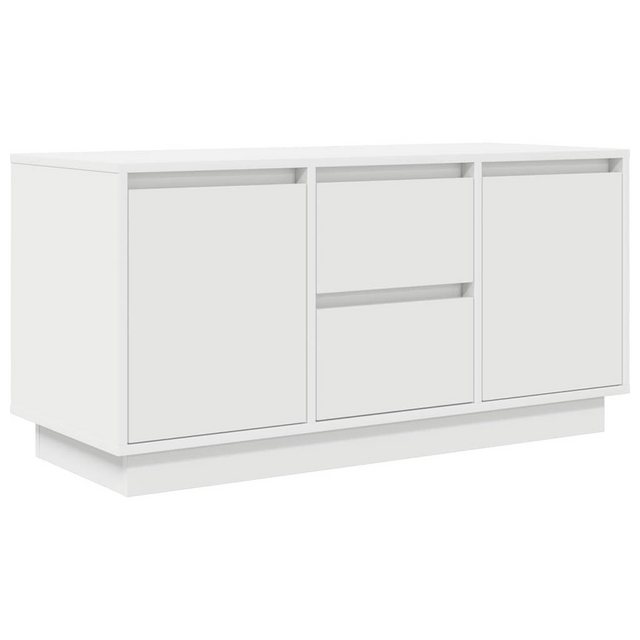 vidaXL TV-Schrank TV-Schrank mit LED-Leuchten Weiß 100x41x50 cm (1-St) günstig online kaufen