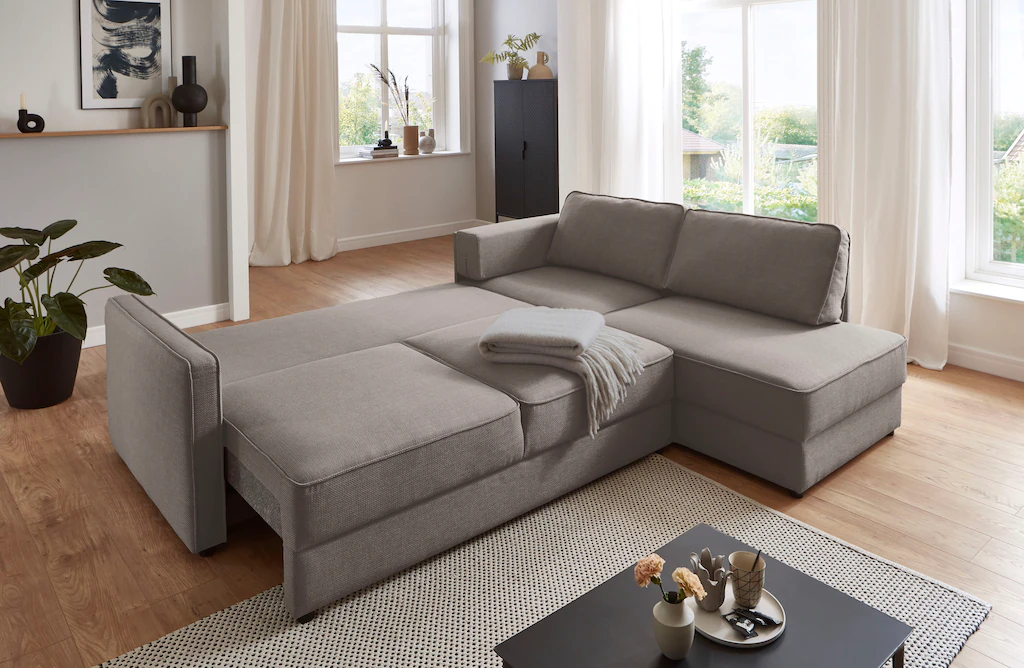 ATLANTIC home collection Schlafsofa "Chill", Ecksofa mit Bettfunktion und B günstig online kaufen