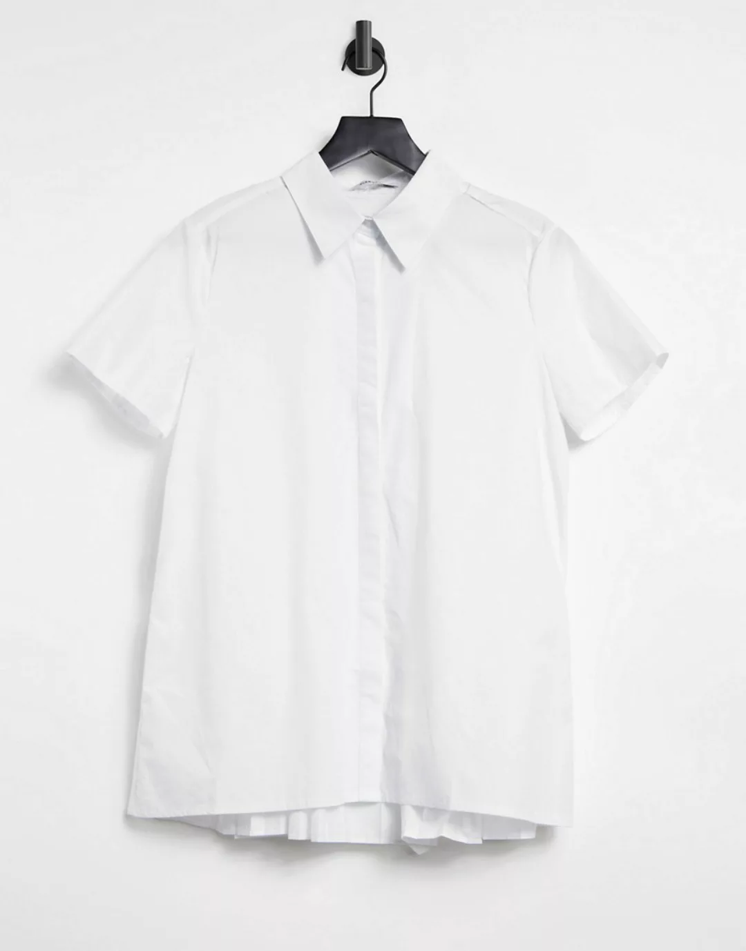 Glamorous – Kurzärmliges Hemd in Weiß günstig online kaufen
