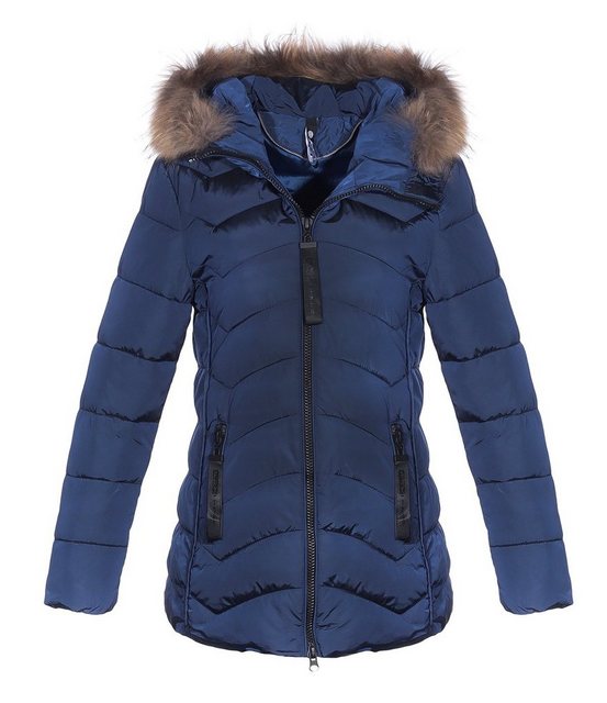 CLEO STYLE Winterjacke Jacke 1569 Dunkelblau 2XL günstig online kaufen