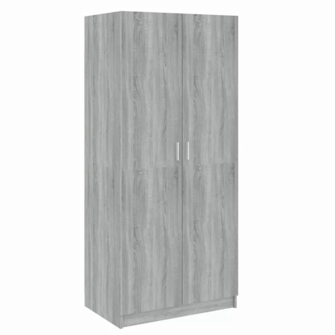 vidaXL Kleiderschrank Kleiderschrank Grau Sonoma 80x52x180 cm Spanplatte günstig online kaufen