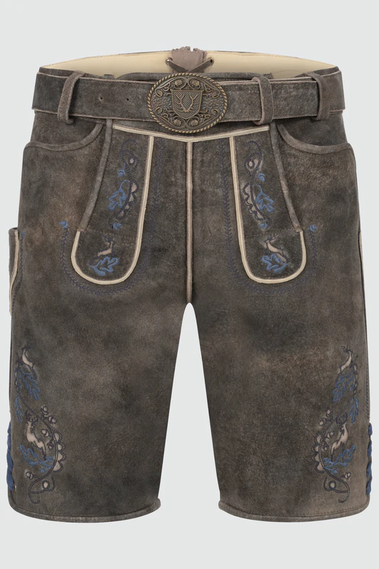 Lederhose Vasili mit Gürtel günstig online kaufen