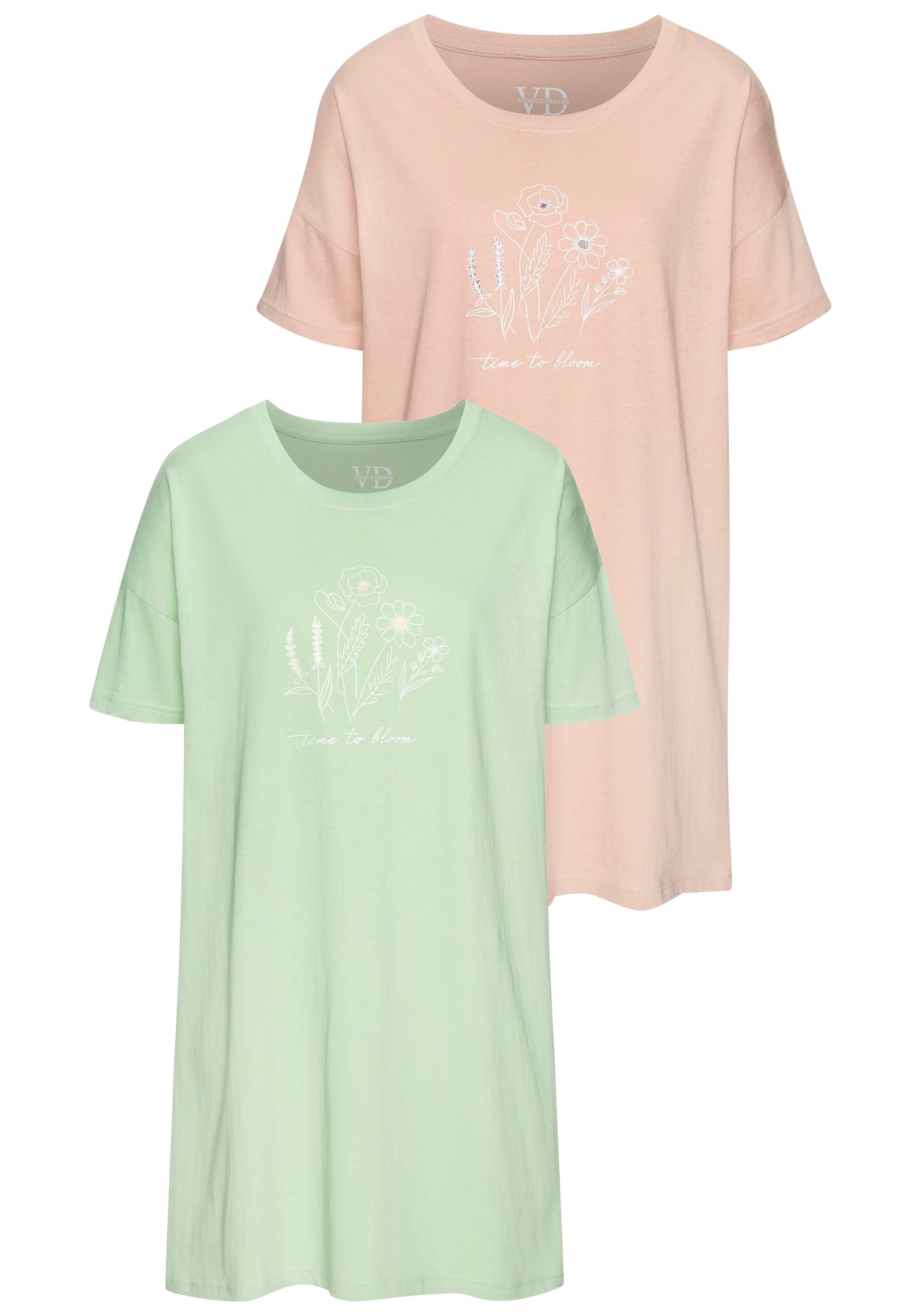 Vivance Dreams Bigshirt (Set, 2 Stück) günstig online kaufen