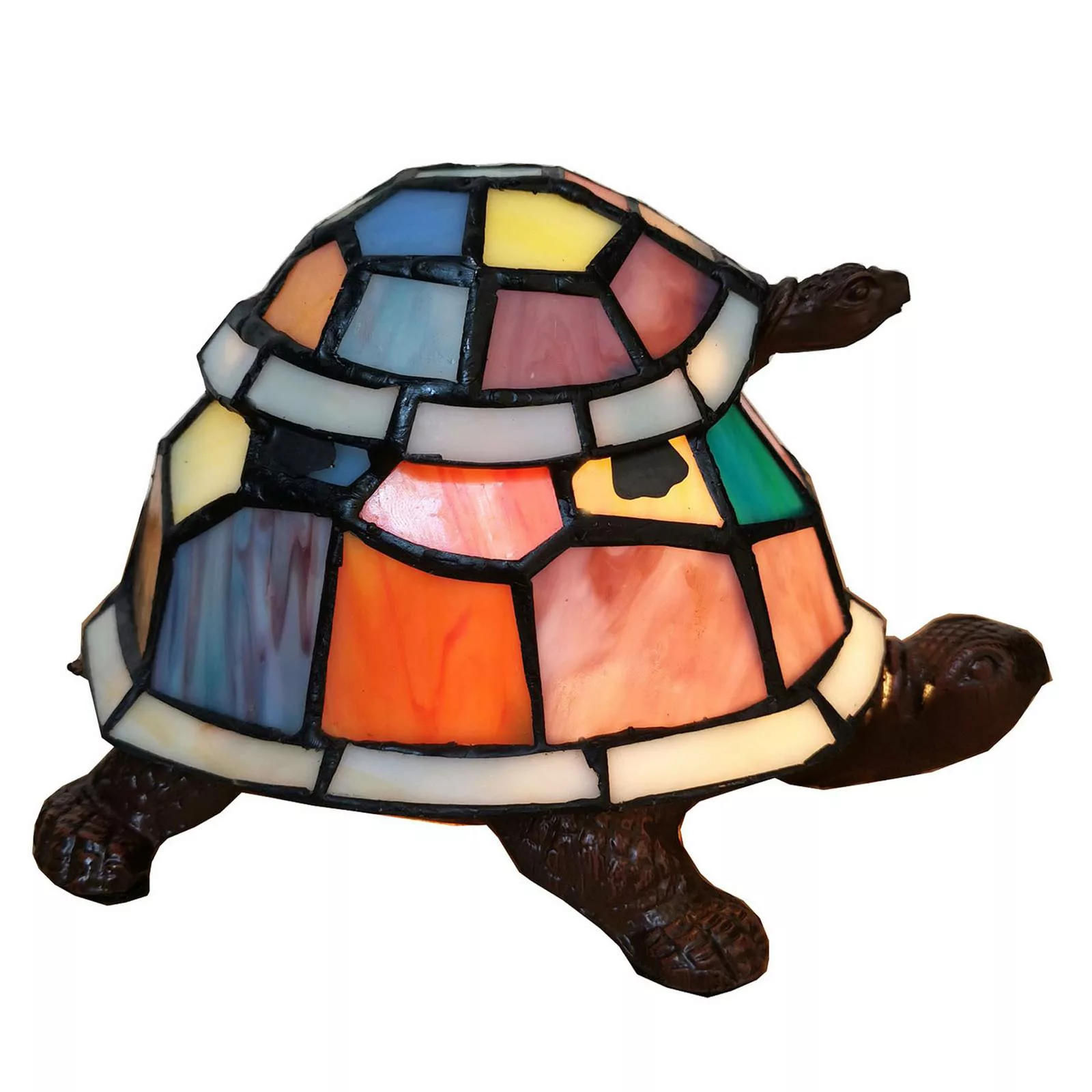 Dekoleuchte 6002, Schildkrötenduo im Tiffany-Look günstig online kaufen