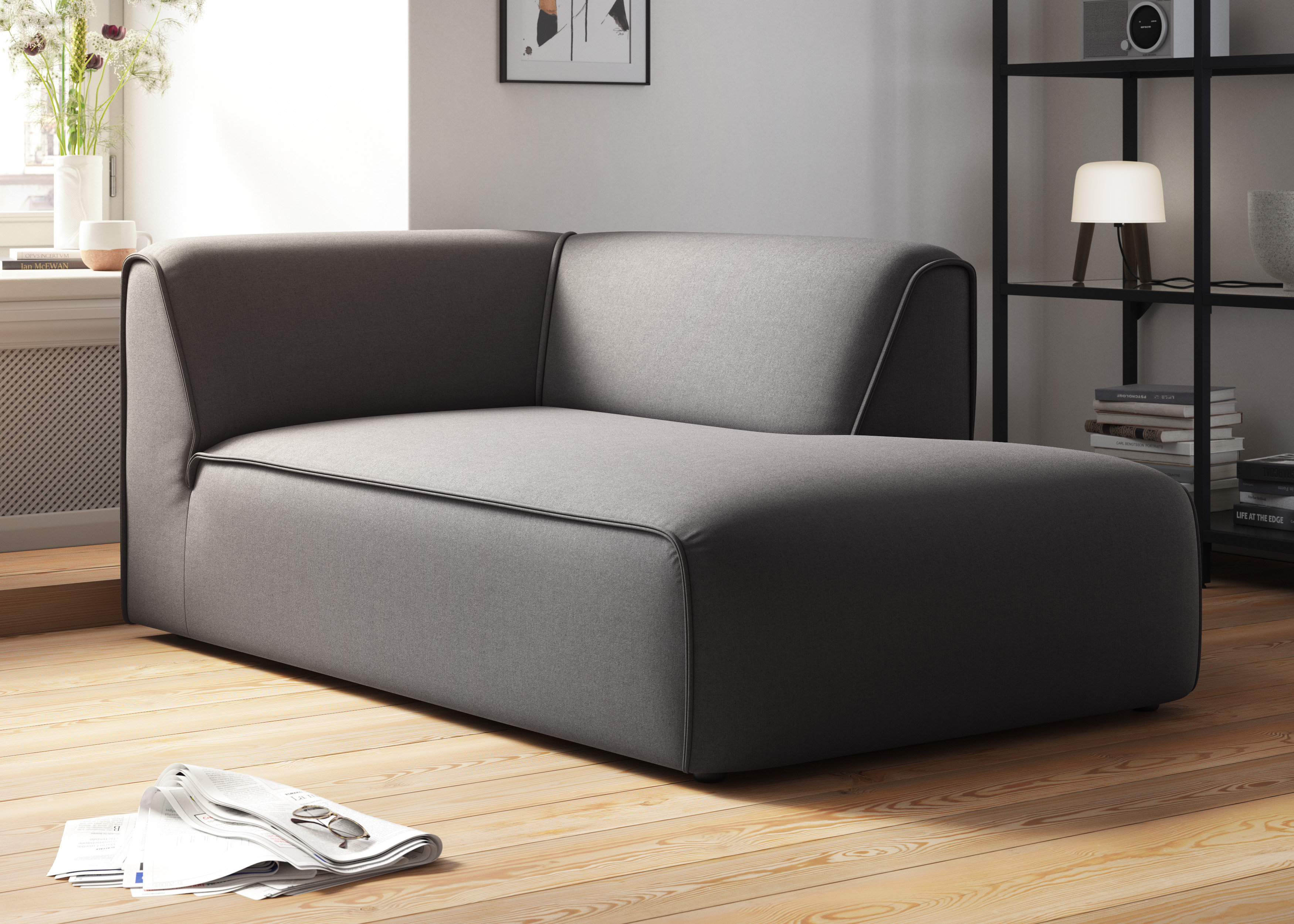 RAUM.ID Ottomane "Merid Chaiselongue, Maße B/T/H: 100/162/70 cm", als Modul günstig online kaufen