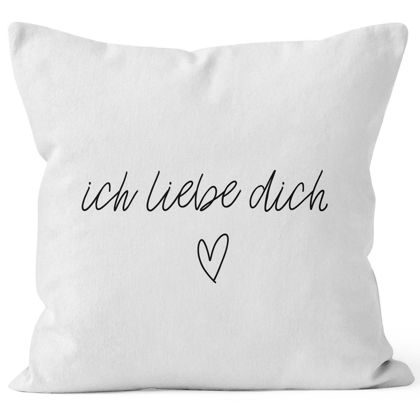 MoonWorks Dekokissen Kissenbezug Kissenhülle Ich liebe günstig online kaufen