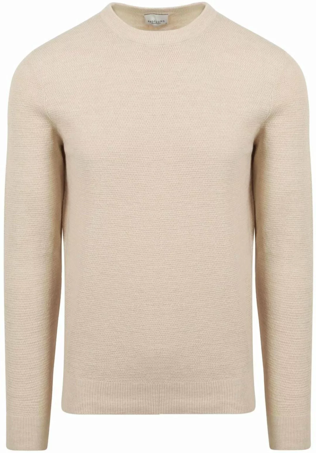 Profuomo Pullover Textured Ecru - Größe XXL günstig online kaufen