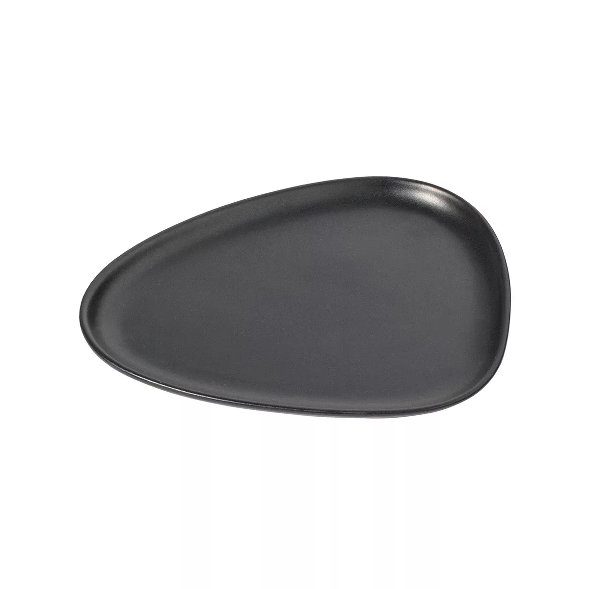 Curve Stoneware kleiner Teller 19 x 22cm Black günstig online kaufen