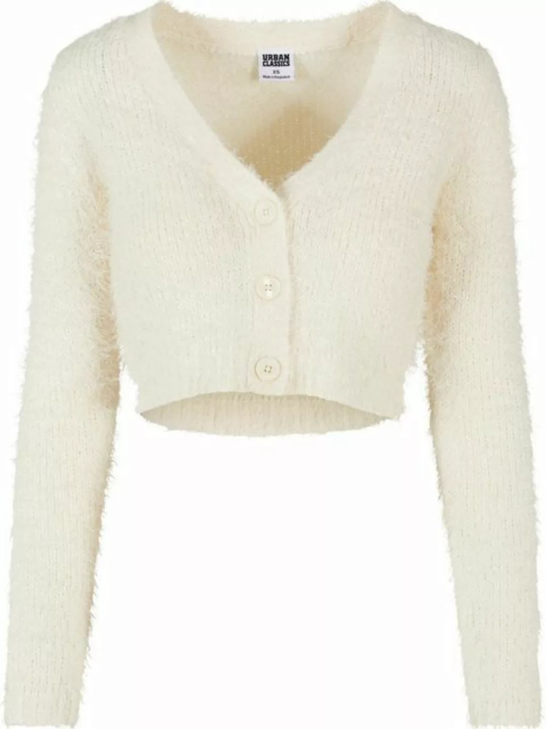 URBAN CLASSICS Cardigan "Damen Ladies Cropped Feather Cardigan", (1 tlg.) günstig online kaufen