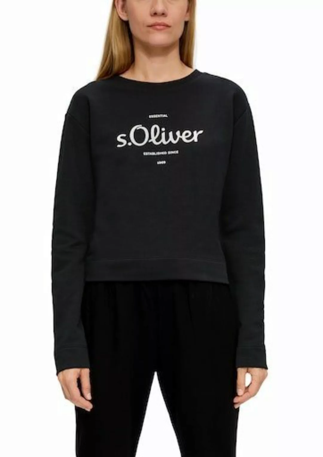 s.Oliver Sweatshirt mit dem Logonamen vorne günstig online kaufen