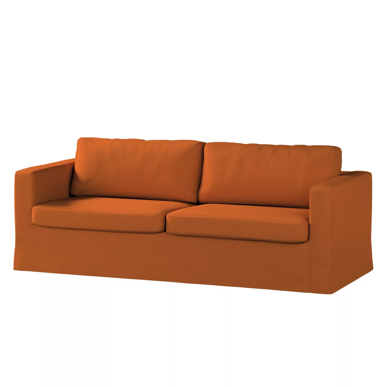 Bezug für Karlstad 3-Sitzer Sofa nicht ausklappbar, lang, Karamell, Bezug f günstig online kaufen