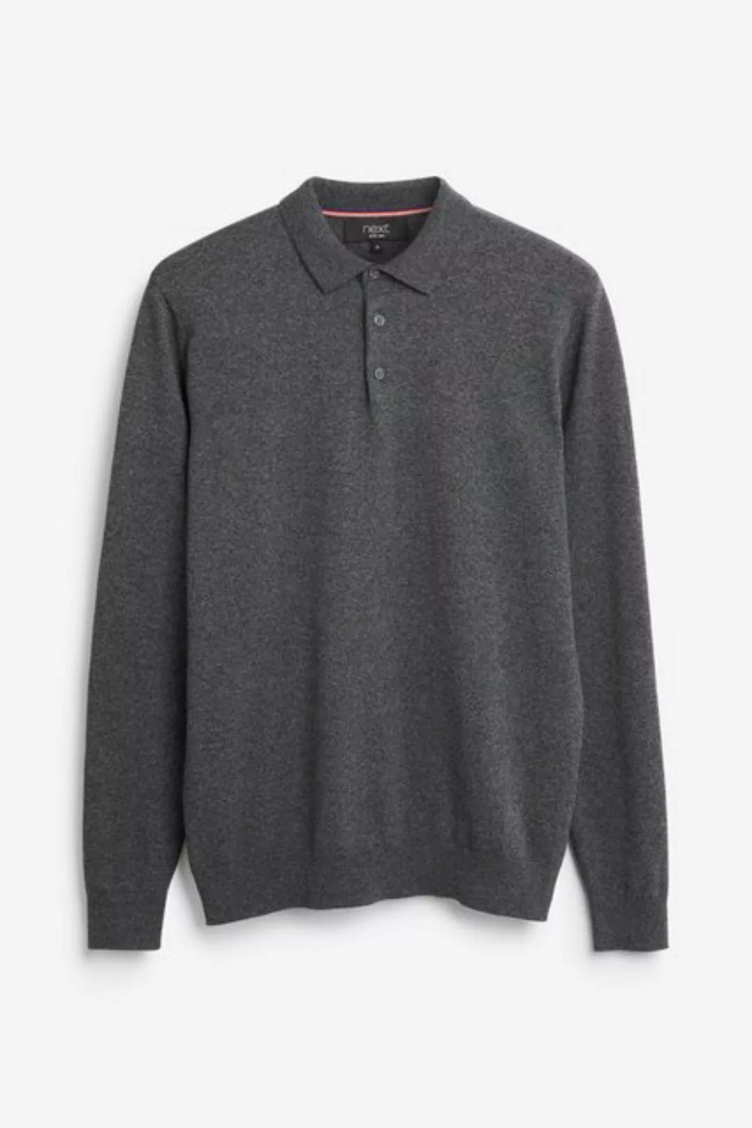 Next Polokragenpullover Langärmeliges Polo-Shirt aus Feinstrick (1-tlg) günstig online kaufen