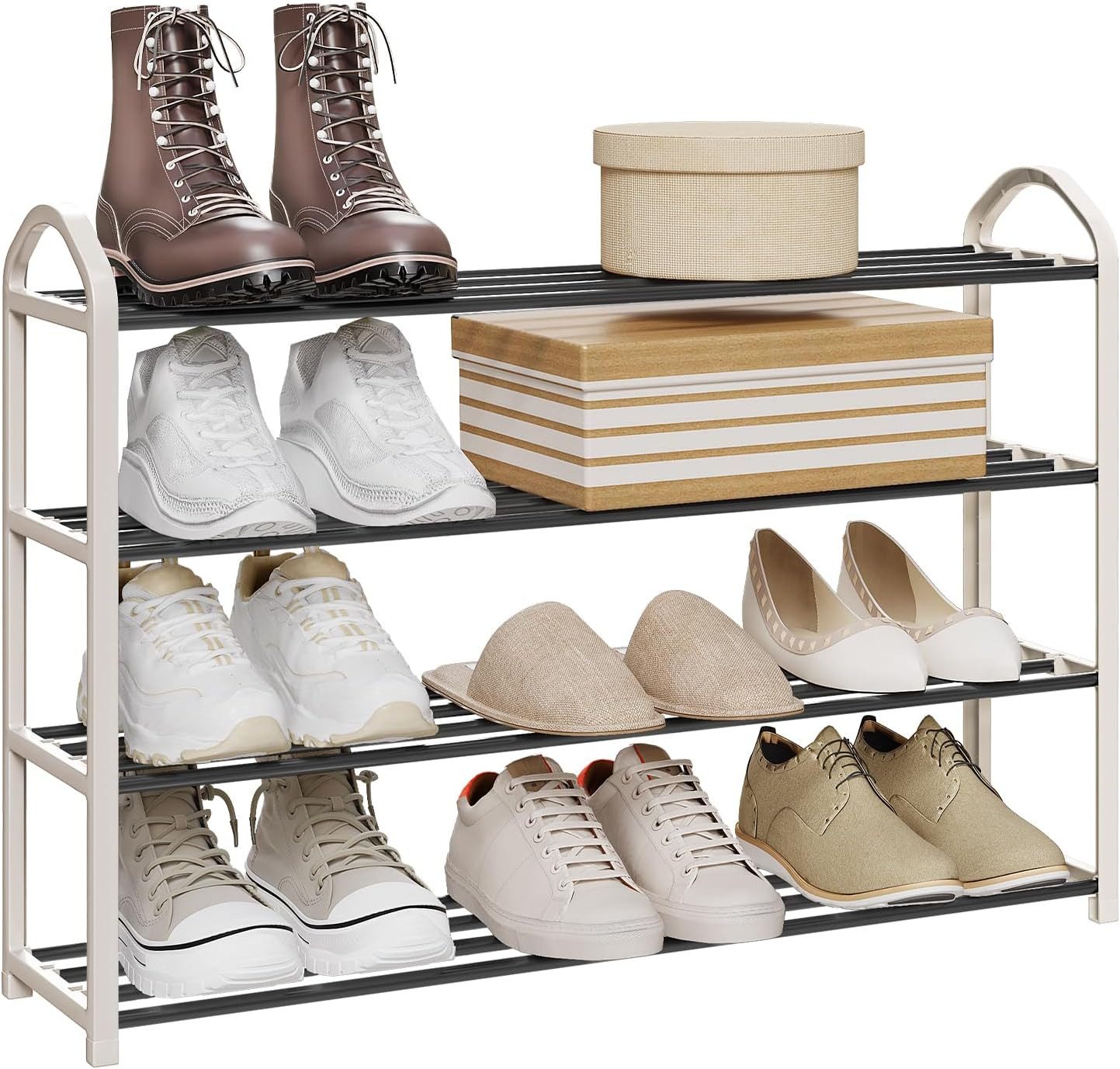 Woltu Schuhregal, 1-tlg., Ablage Ständerregale 4 günstig online kaufen