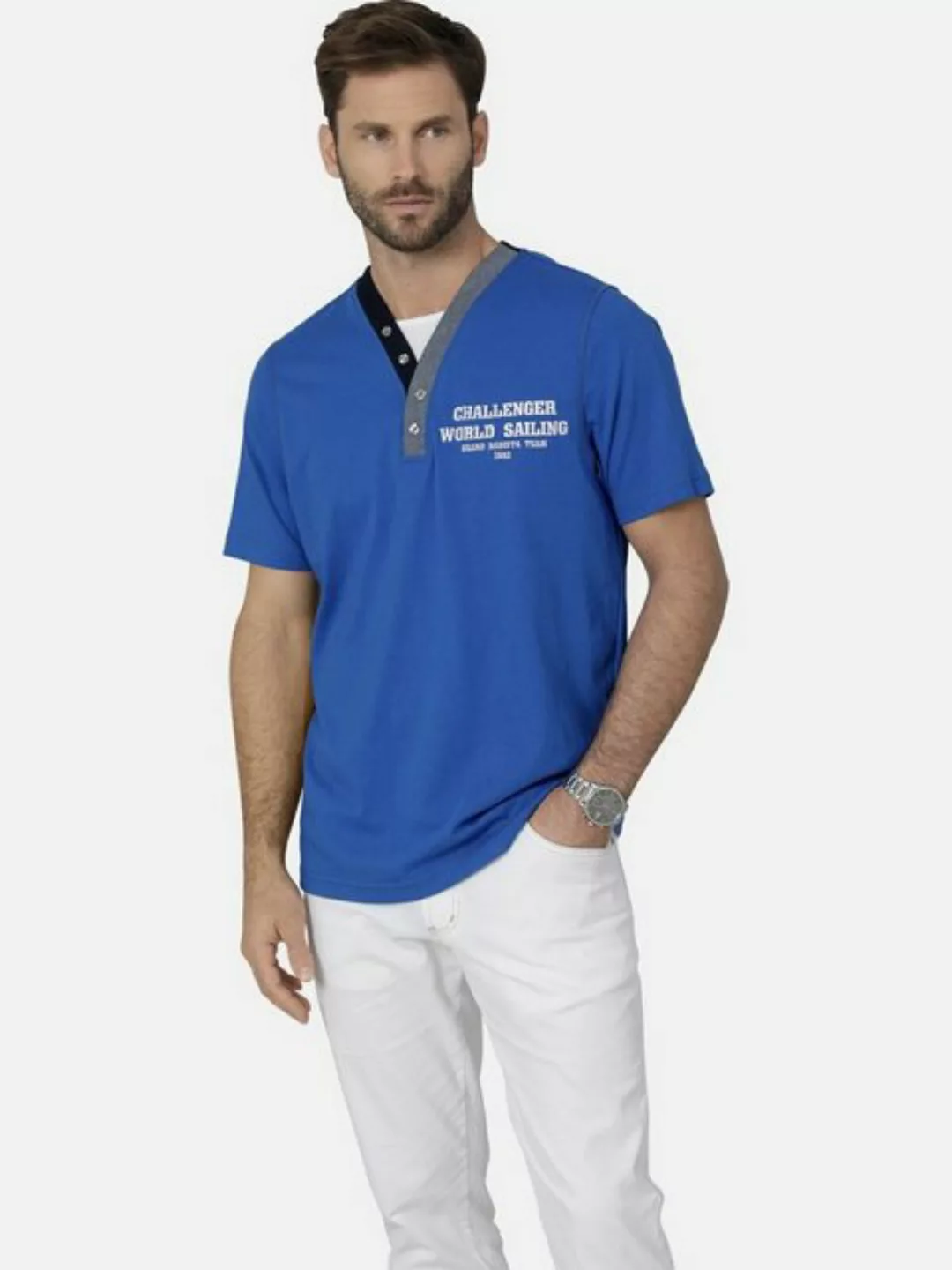 Babista T-Shirt ROMOLINO mit eleganten Zierknöpfen günstig online kaufen