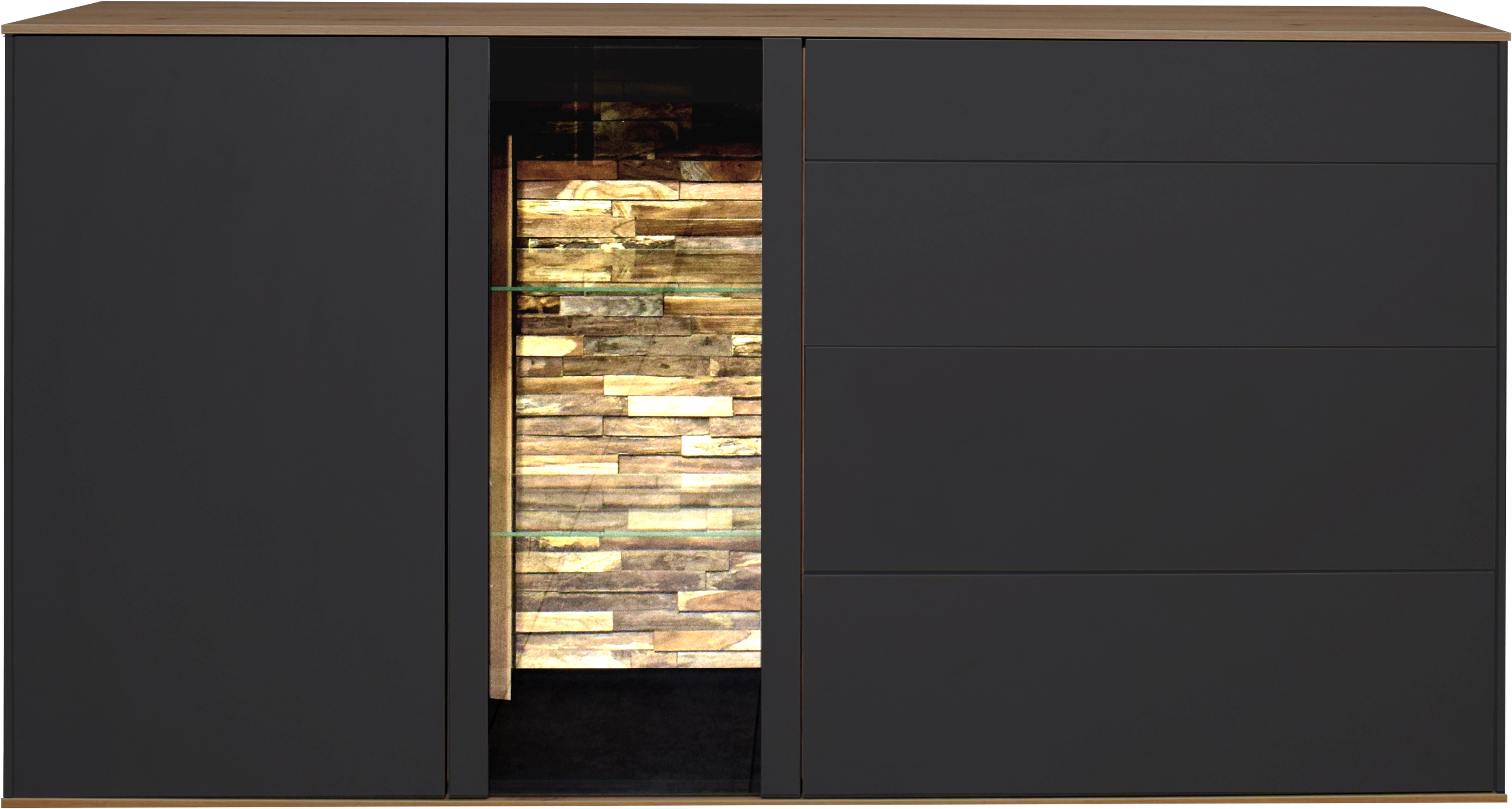 Mäusbacher Kommode, Faro Sideboard B 169 cm, inkl. Beleuchtung, Push to ope günstig online kaufen