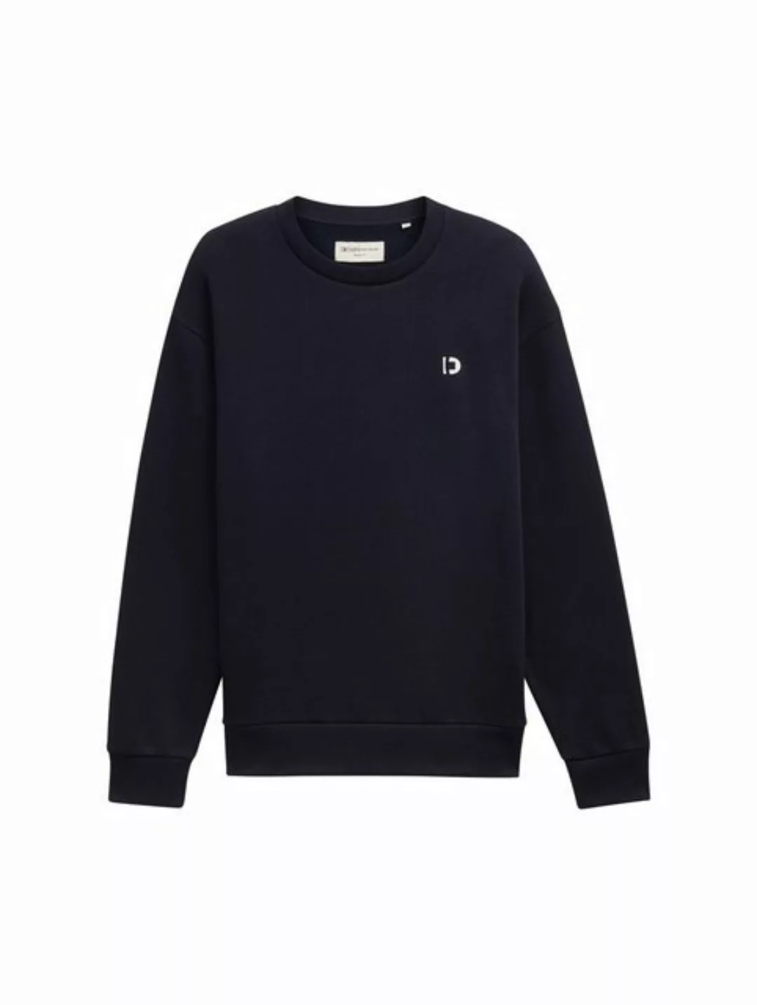 TOM TAILOR Denim Sweatshirt Basic Sweatshirt mit Logo Print günstig online kaufen