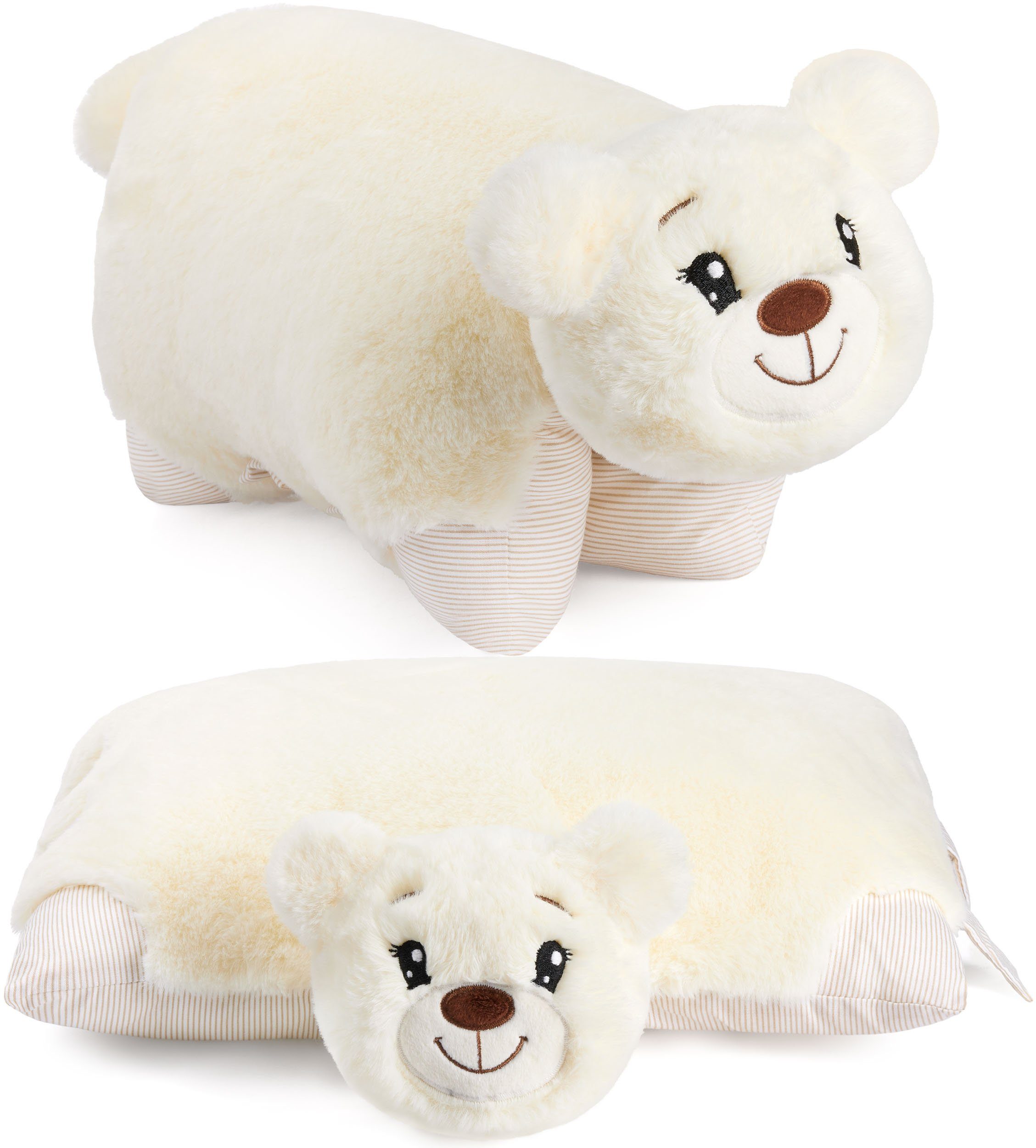 BRUBAKER Kuscheltier Kissen Bär - 2 günstig online kaufen
