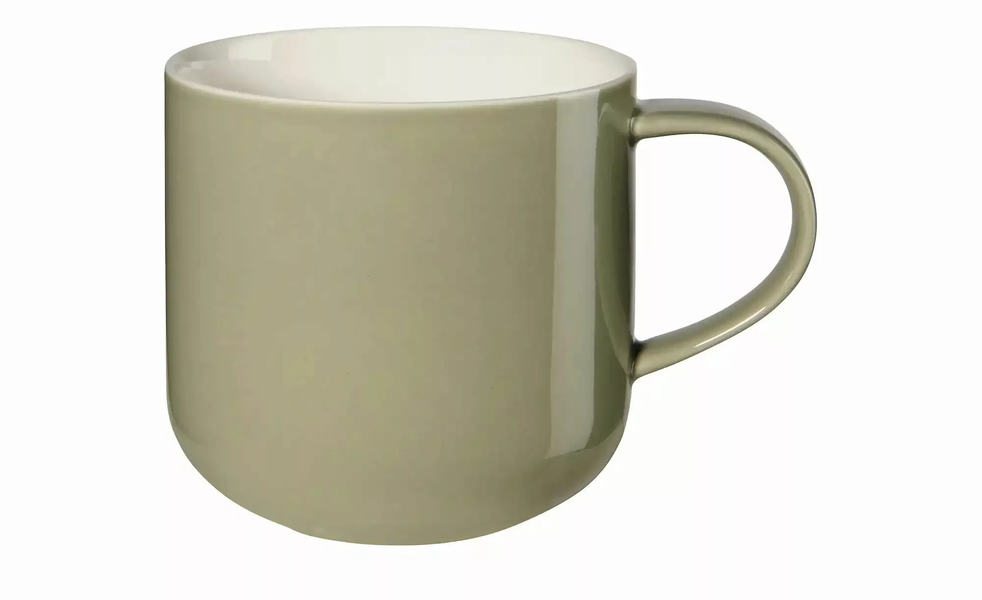 ASA SELECTION Henkelbecher  Coppa Mug ¦ grün ¦ Maße (cm): H: 9,5  Ø: 9.2 Ge günstig online kaufen