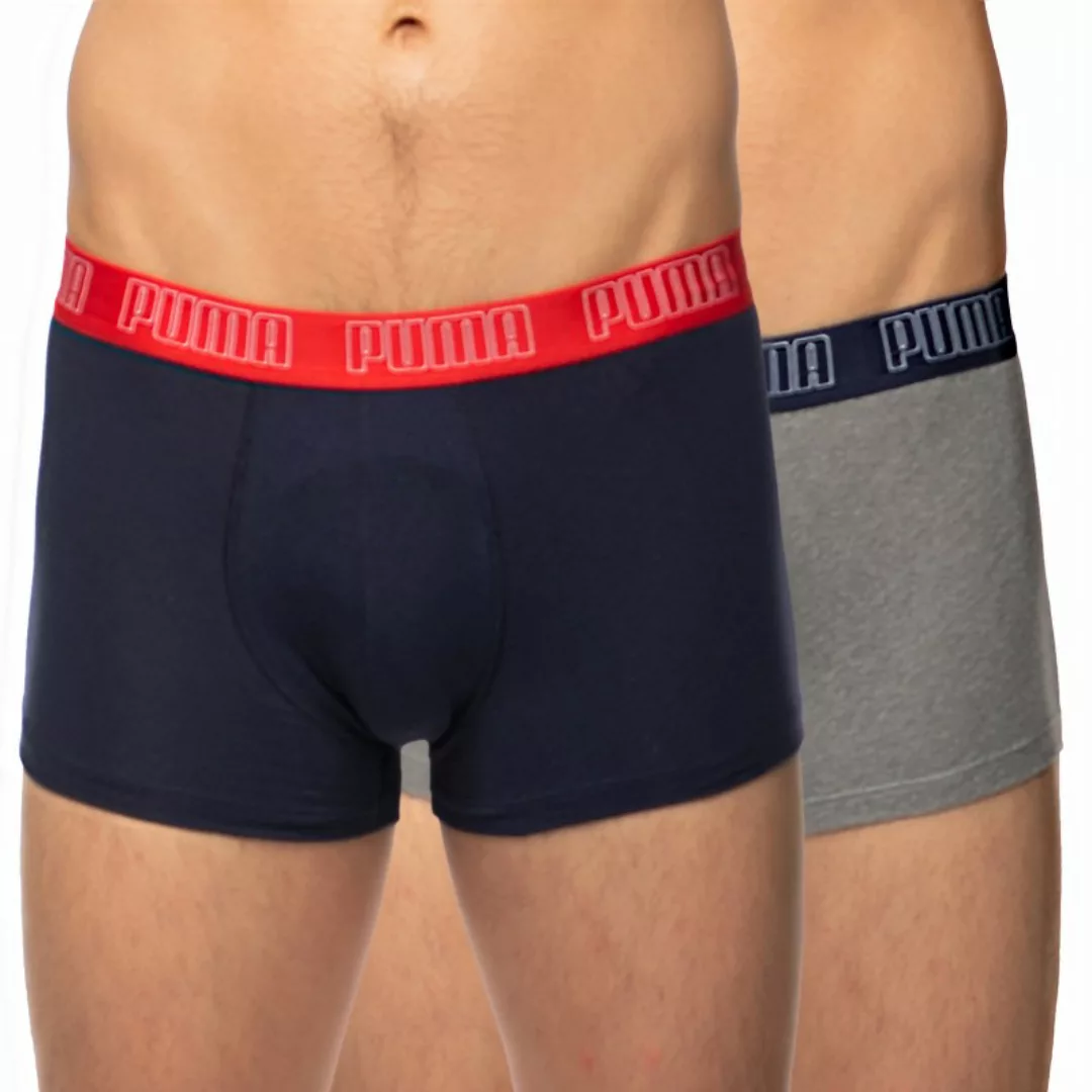 PUMA Basic Herren Short Boxer 2er Pack | Mit Aucun | Blau | Größe: XL günstig online kaufen