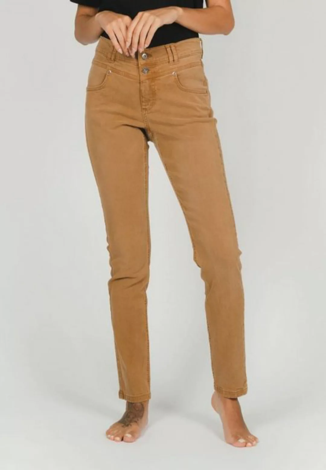 ANGELS Slim-fit-Jeans Jeans Skinny Button mit Coloured Denim günstig online kaufen