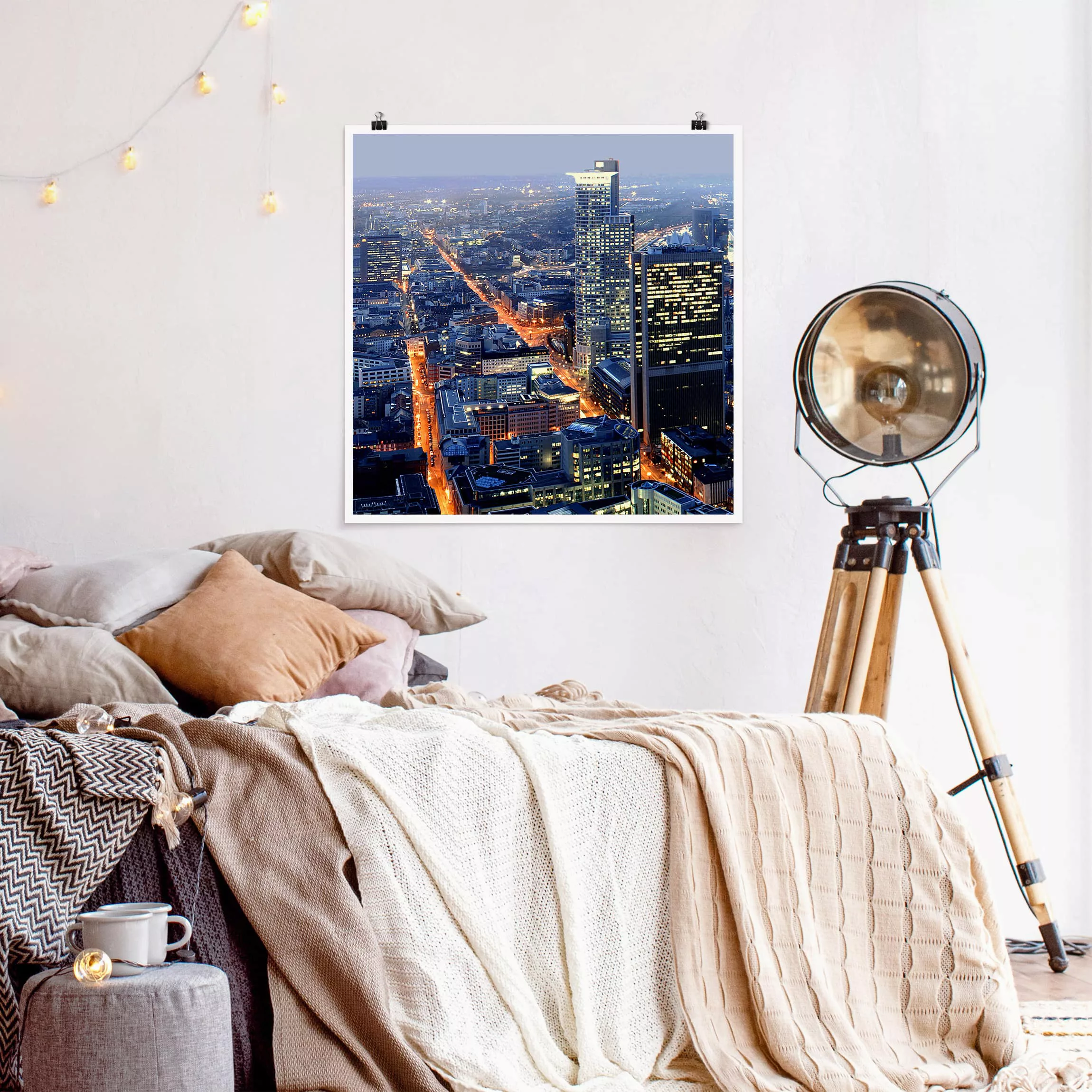 Poster Architektur & Skyline - Quadrat Frankfurt günstig online kaufen