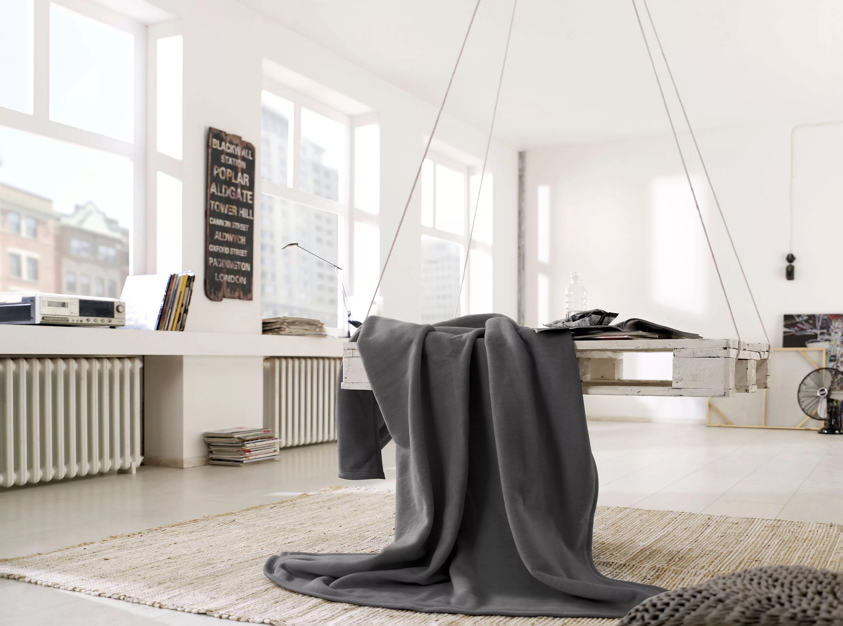 Biederlack Wohndecke »Unicolour«, in vielen Farben, Kuscheldecke günstig online kaufen