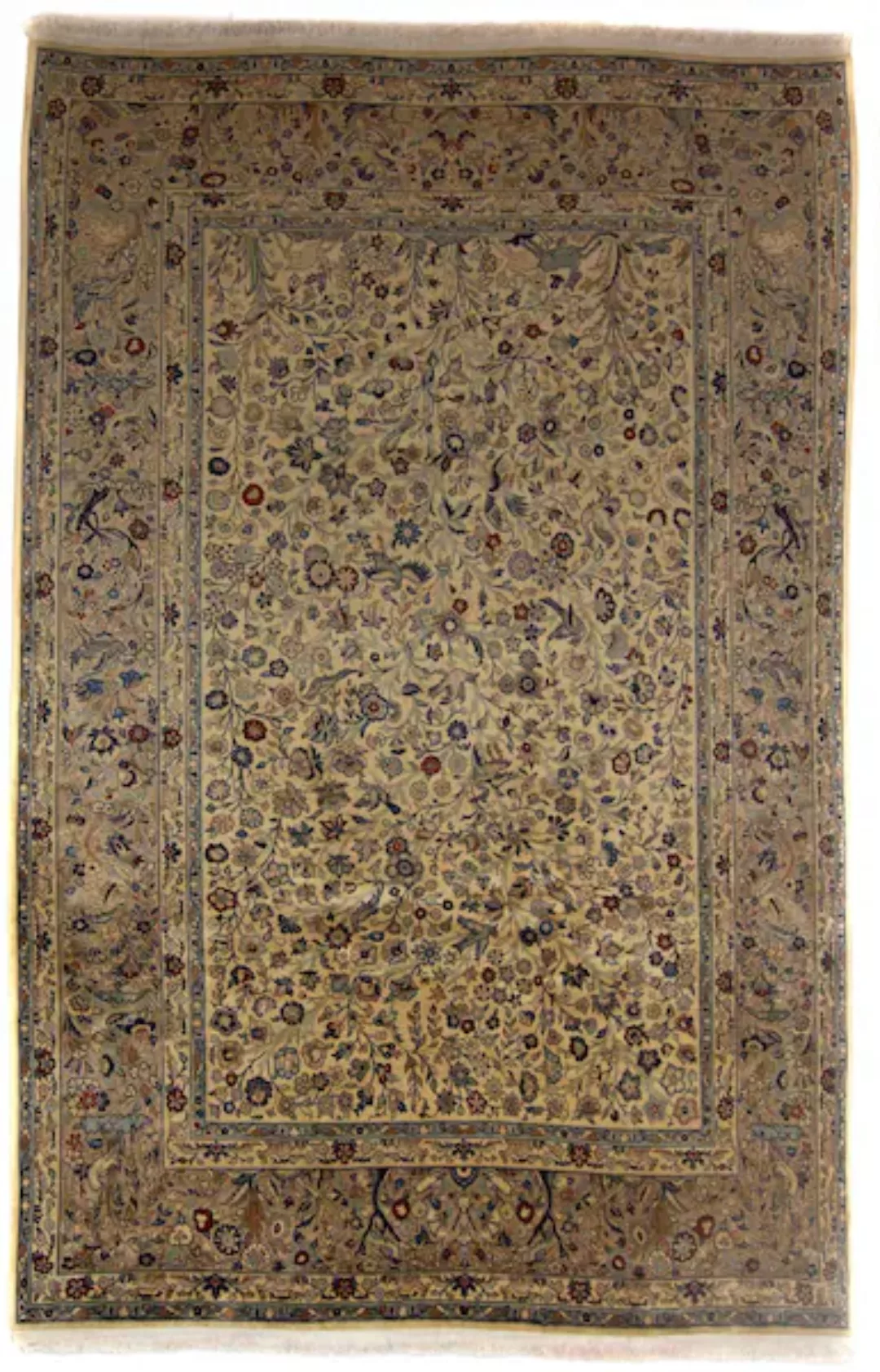 morgenland Wollteppich »Keshan Durchgemustert Beige scuro 352 x 249 cm«, re günstig online kaufen