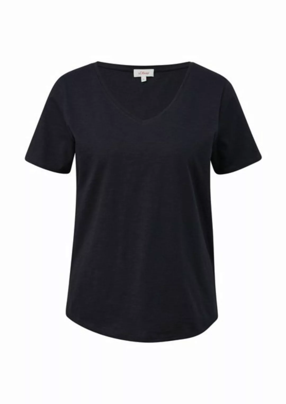 s.Oliver T-Shirt in Slub-Yarn-Optik günstig online kaufen