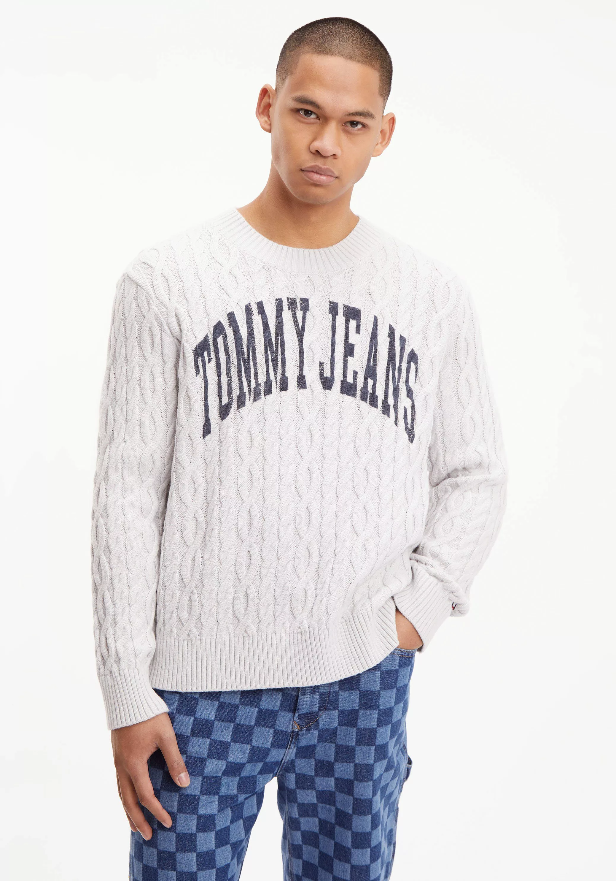 Tommy Jeans Strickpullover TJM RLXD COLLEGIATE günstig online kaufen