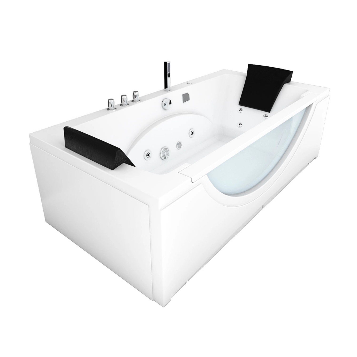 AcquaVapore Whirlpool Pool Badewanne Eckwanne Wanne W81-C-SC 180x90 mit Far günstig online kaufen