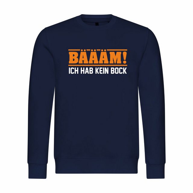 deinshirt Rundhalspullover Herren Sweatshirt BÄÄÄM Ich hab kein bock mehr O günstig online kaufen