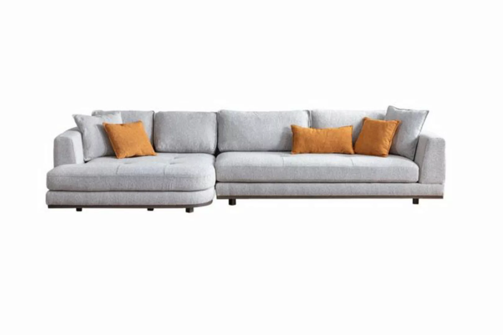 Xlmoebel Ecksofa Luxuriöses Ecksofa in modernem Design in Grau für das Wohn günstig online kaufen