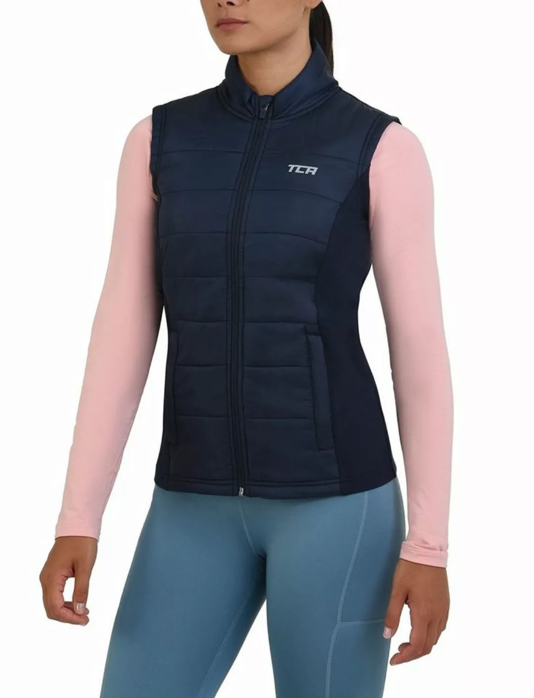 TCA Kurzjacke TCA Damen Excel Runner Laufweste - Dunkelblau günstig online kaufen