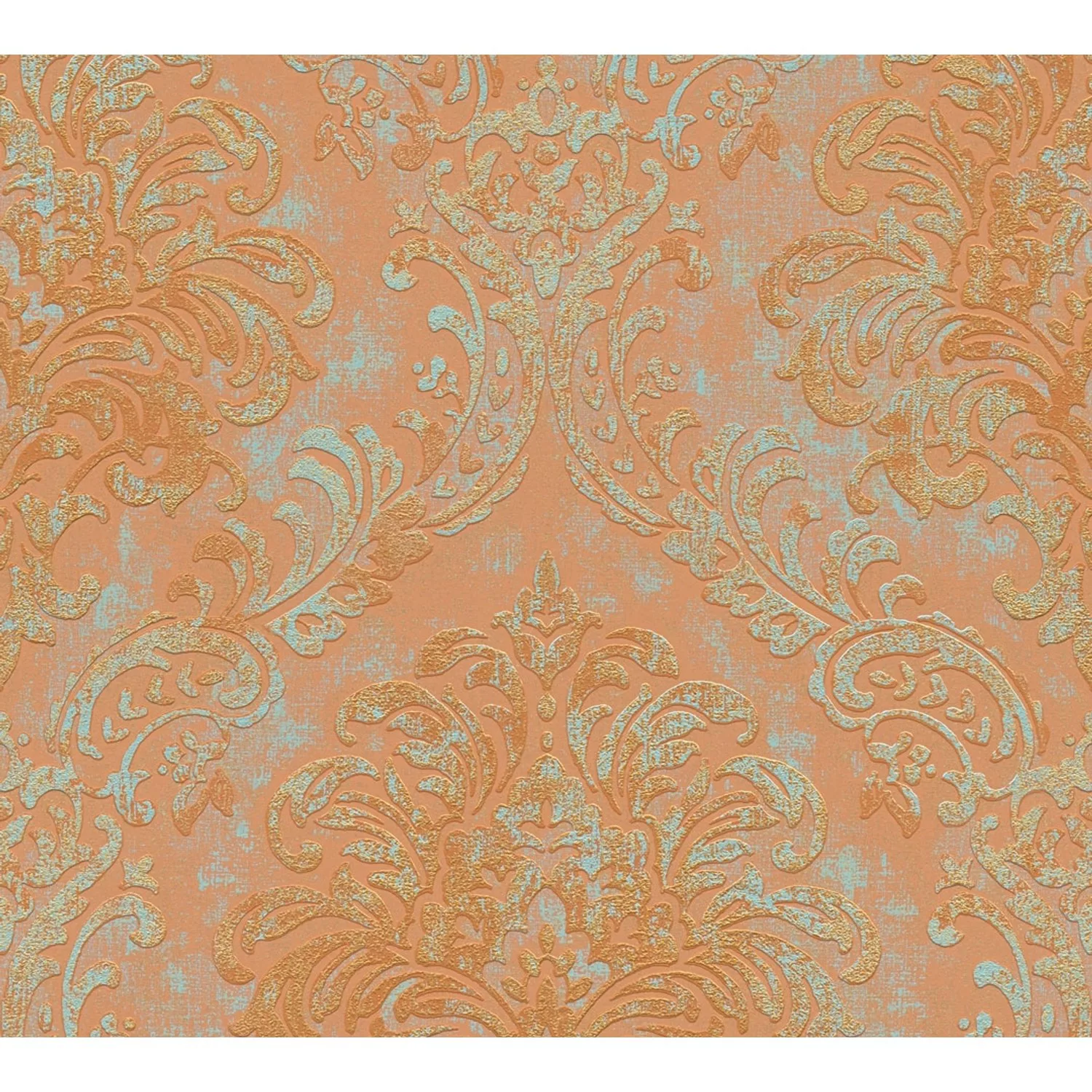 AS-Creation Vliestapete Ornament Matt Muster Glänzend Strukturiert Orange R günstig online kaufen