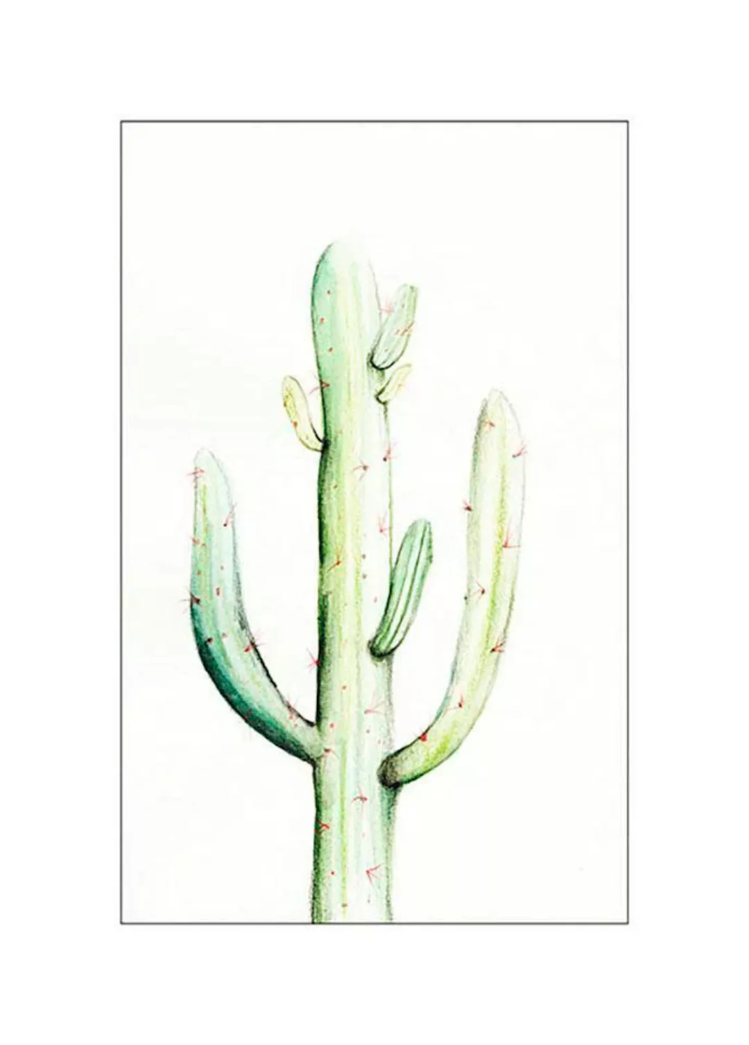 Komar Poster "Saguaro Watercolor", Pflanzen-Blätter, (1 St.), Kinderzimmer, günstig online kaufen