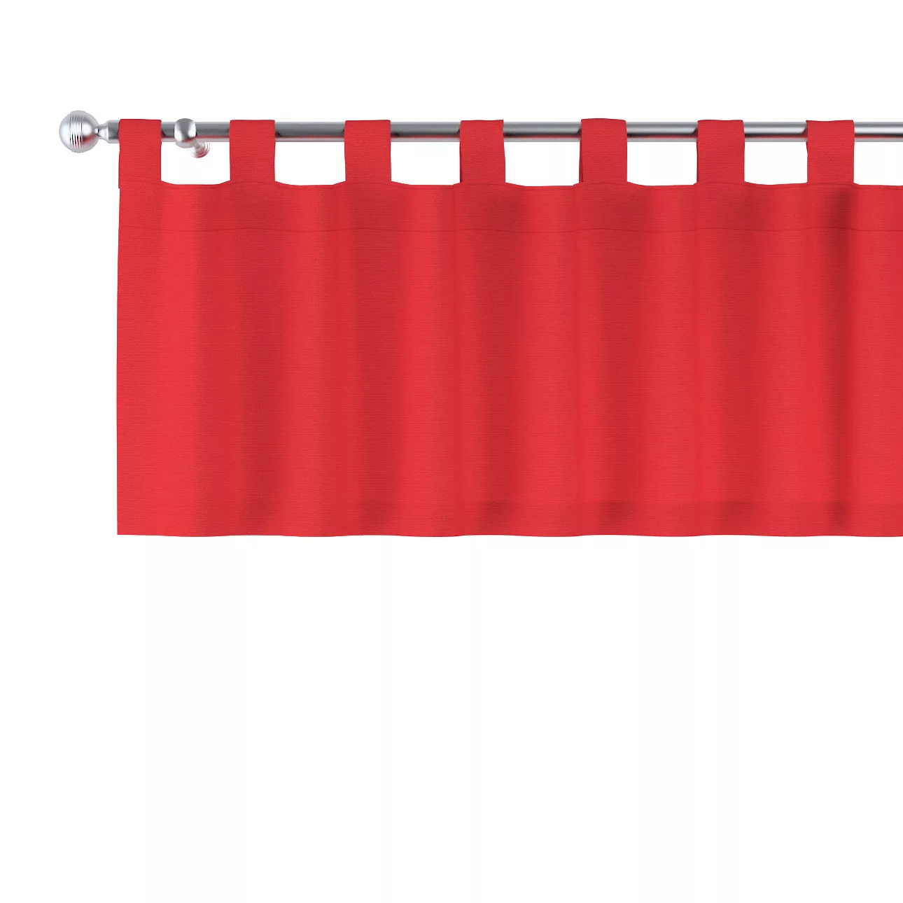 Kurzgardine mit Schlaufen, rot, 130 x 40 cm, Loneta (133-43) günstig online kaufen