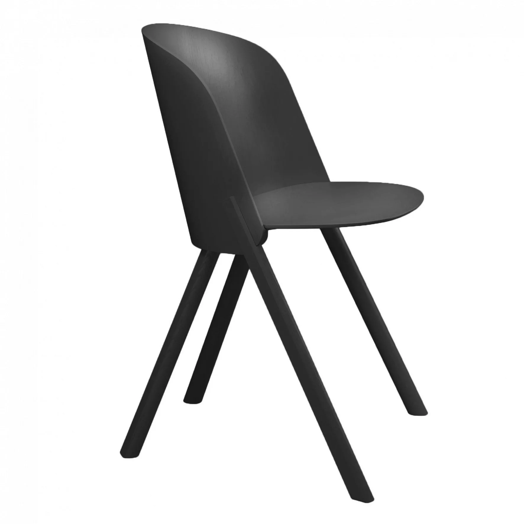e15 - CH05 This Stuhl - schwarz/lackiert/BxHxT 52.5x78x56.5cm günstig online kaufen